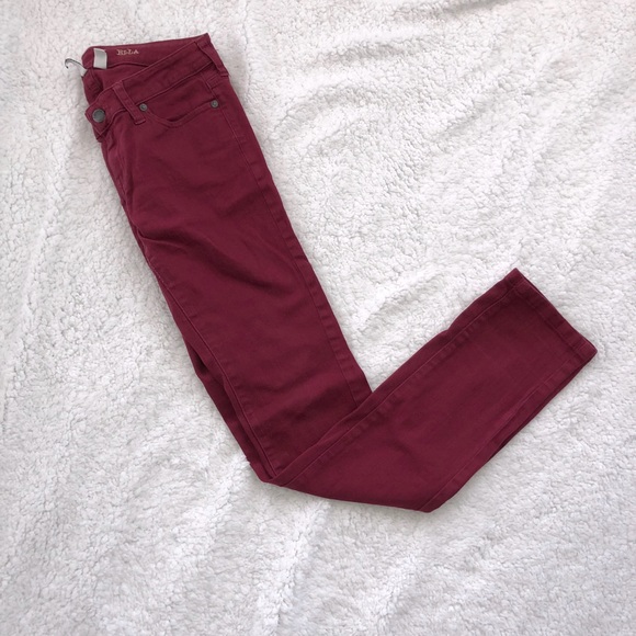 Mango burgundy Ella jeans size 8 - Picture 1 of 5